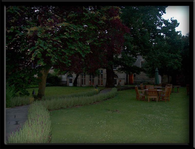    - Bath, England ..in a garden next to the hotel