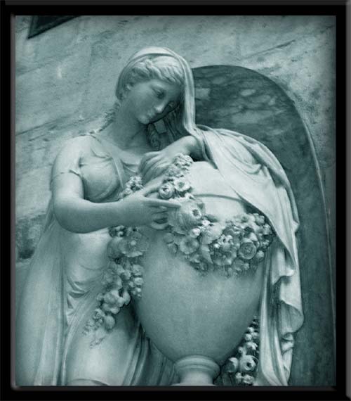    - Bath, England Statue in Bath Abbey