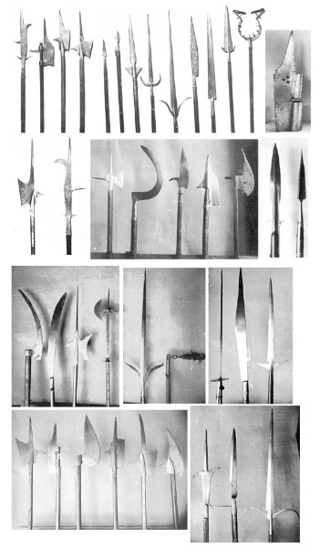   Two-Handed Weapons Halberds, Axes, Poleaxe, etc. Europe.