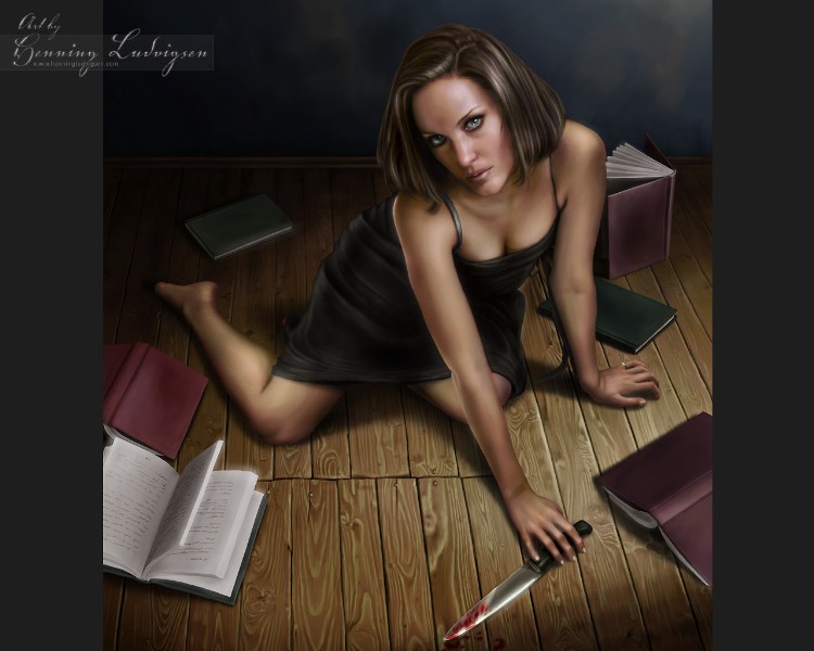   Digital Art of Henning Ludvigsen Painted in Photoshop,this is how its done