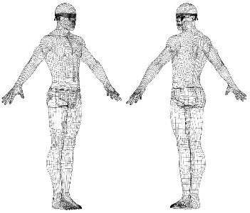   3D Characters of Francisco Cortina Characters  from "The Animatrix","Final Fantasy:The Spirits Within", "Final Fantasy IX"(game)