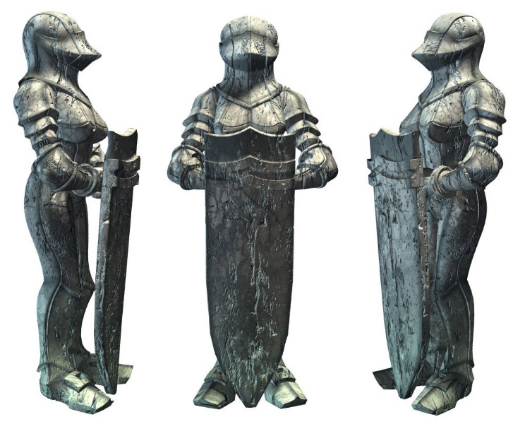   3D Characters of Francisco Cortina Characters  from "The Animatrix","Final Fantasy:The Spirits Within", "Final Fantasy IX"(game)