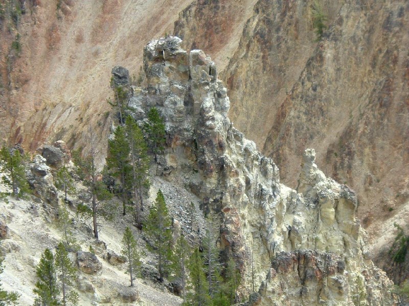   ,  - Trip to Yellowstone The bottom of Canyon