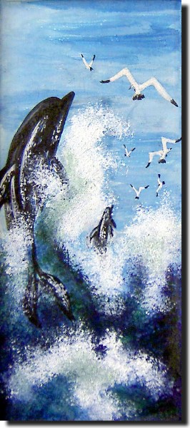    - painting SEASCAPES dolphins