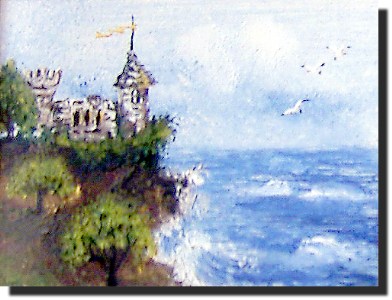   painting MINIATURES mini-castle(5x6sm)